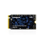 Integral SSD NVMe M.2 2242 PCIe Gen3 x4 de 1TB - Vitesse de Lecture jusqu'à 3400 Mo/s, Vitesse d'écriture jusqu'à 3000 Mo/s - Mémoire Interne Interne pour PC, NUC, Portables ultrafins & tablettes