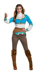 Disguise 67753E Zelda Breath of the Wild Adult Costume Sized, Blue, Large