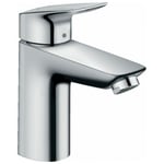 HANSGROHE Mitigeur lavabo Logis 100 Eco C3 avec tirette et vidage synthétique chromé