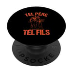 Tel père tel fils accessoire musculation bodybuilding humour PopSockets PopGrip Interchangeable