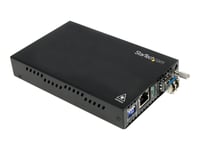 Startech.Com Multimode (Mm) Lc Fiber Media Converter For 1Gbe Network - 550M Range - Gigabit Ethernet - 850Nm - With Sfp Transceiver (Et91000lc2) - Fibermediekonverterare - 1Gbe - 1000Base-Lx, 1000Base-Sx, 1000Base-T - Rj-45 / Lc Multiläge - Upp Til