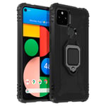 Coque Google Pixel 4A 5G Flexible Antichoc Bague Métallique Support Vidéo noir