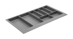 GTV Range-couverts pour tiroirs d'armoire de cuisine Anthracite 840 x 472 mm