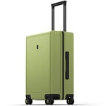 LEVEL8 Valise Cabine Élégant Micro Diamant Structuré Design Bagages Cabine Trolley Rigide Valise de Voyage avec 4 roulettes Doubles Pivotantes et Serrure TSA, 55x37x23CM, 40L, Vert