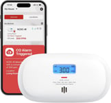 X-Sense Smart Carbon Monoxide Detector, Silence via App, CO Alarm with LCD Alarm