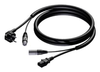 Kabel Procab Procab Cab402/20 Schuko Męskie & Xlr Żeńskie - Euro Power Żeńskie & Xlr Męskie - 3 X 2,5 Mm? 20 M