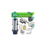 Aspirateur central Aertecnica TS2 garantie 3 ans + flexible rétractable 8 m standard + 7 accessoires + kit 1 prise retraflex + kit prise balai (rayon