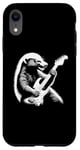 Coque pour iPhone XR Honey Badger Jouant Guitare Électrique Rock Star Guitariste