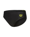 Arena Boys Boy's Swim Graphic Brief, Black-Soft Green, 62 EU