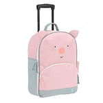 LÄSSIG About Friends valise trolley pour enfants avec sangles de transport et roulettes à partir de 3 ans/Trolley About Friends, Bo Pig