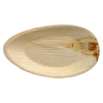 Plater av palmeblad Pure oval 32 cm x 18 cm 25-pakning