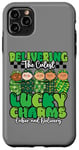 Coque pour iPhone 11 Pro Max L'infirmière L&D de St Patrick livre le trèfle porte-bonheur