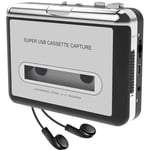 Lecteur de Cassette-convertisseur de Cassette en CD MP3-alimenté par batterie ou USB,convertir la Cassette de bande Walkman en MP3 pour win mac