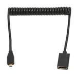 HD Multimedia Interface-kabel Micro till Hona 8K 60Hz 48Gbps Spiral Videoadapterkabel för Tablet TV Kamera