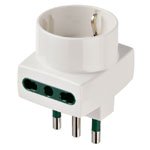 Vimar 0A00323B-Adaptateur de câble Adaptateur pour Prise électrique Blanc