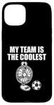 iPhone 15 Plus My Team Is The Coolest, Desk Fan Playing Football Soccer Case