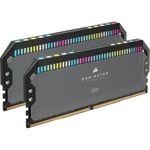 Corsair DOMINATOR PLATINUM RGB 32GB (2x16GB) DDR5 RAM 5200MT/s C40 Memory Kit - Cool Grey CMT32GX5M2B5200Z40