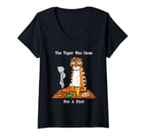 The Tiger Who Came For A Pint V-Neck T-Shirt