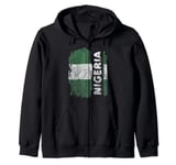 Nigerian Pride Shirt Proud Nigeria Flag Women Men Gift Zip Hoodie