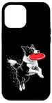 Coque pour iPhone 12 Pro Max Champion Border Collie Frisbee