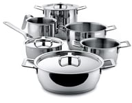 Alessi POTS&PANS 7 PIECE SET, Silver