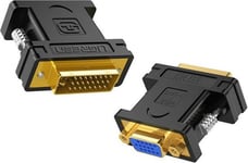 Ugreen Dvi-I - D-Sub (Vga) Av-Adapter Svart (Ugr305blk)