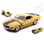 FR- Welly FORD MUSTANG BOSS 1970 YELLOW 1:24 - WE22088Y