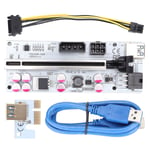 PCIE Riser Adapter Card 8 Kondensaattorirakenteet 6PIN-liitäntä Vakaa signaali Hyvä Yhteys PCI E Riser Express -kaapeli