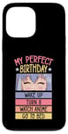 Coque pour iPhone 13 Pro Max My Perfect Birthday Wake Up Turn 8 Montre Anime Go To Bed