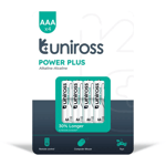 Uniross – Power Plus Alkaline AAA 1.5V - PK4  (UPPAAAPK4)