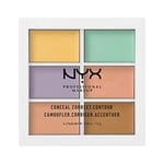 NYX Professional Makeup Palette 3C Correctrice, Anti-cernes et Contour, Texture Crémeuse, 6 Teintes