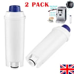 2 x Water Filter Cartridges for DeLonghi DLSC002, SER3017 Coffee Machine Filters