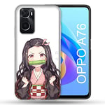 Coque pour Oppo A76 Manga Demon Slayer Nezuko