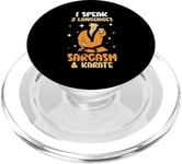 I speak 2 languages sarcasm & Karate PopSockets PopGrip for MagSafe