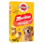 PEDIGREE MARKIES Biscuits pour Chien - Lot de 12 Boîtes de 500g - Délicieuses Friandises Fourrées - Récompense Idéale pour Eduquer ou Faire Plaisir à son Chien