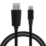 Câble USB Mini USB 2.0 1A transfert données pour appareil Canon EOS 4000D 2000D 200D 80D 6D Mark II 5D Mark III EOS M10 PowerShot G7X cable charge et data 1m PVC noir,cordon caméra