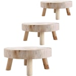 Eosnow - Support de pot de fleur en bois, support de fleur de tabouret haut, support de pot de fleur de rangement, couleur bois massif, 149CM