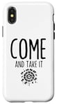 Coque pour iPhone X/XS Come And Take It Livre de lecture Bibliophile