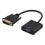 Adaptateur Riff Full HD 1080P DVI-D vers VGA/convertisseur de câble vidéo 25 broches vers 15 broches (0,23 m) - Neuf