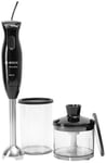 Bosch MSM2610B CleverMixx Mixeur à main à 4 lames Noir/gris 600 W Blender + hachoir Única Noir