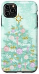 iPhone 11 Pro Max Pastel Green Mint Christmas Tree Ornaments Decoration Winter Case