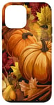 Coque pour iPhone 12 mini Coque motif citrouille d'automne épices feuilles d'automne cannelle