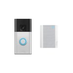 Ring Battery Video Doorbell + Chime - Satin Nickel