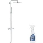 Colonne de douche avec mitigeur thermostatique Vitalio Joy System 230 avec nettoyant GrohClean - Grohe