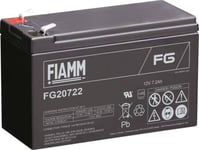 Fiamm Blybatteri 12V/7,2Ah. Til Alarm Og Backup Med Spadesko 6,35 Mm/Faton 250, Dimension: L151xb65xh94 Mm