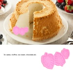 (Pink )Leaf Mold Food Grade Silicone Nontoxic Cake Ice Cream Mould For Cake