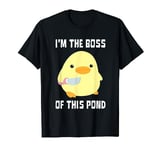 I'm The Boss Of This Pond - Duck With Knife T-Shirt