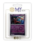 Deoxys 074/182 Holo ou Reverse (aléatoire) - Myboost X Écarlate et Violet 4 - Faille Paradoxe Coffret de 10 Cartes Pokémon Françaises