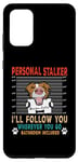 Coque pour Galaxy S20+ Personal Stalker Dog Border Collie Funny Puppy Dog Lover