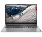LENOVO IdeaPad 1 15.6" Laptop - AMD Ryzen™ 3, 128 GB SSD, Grey, Silver/Grey